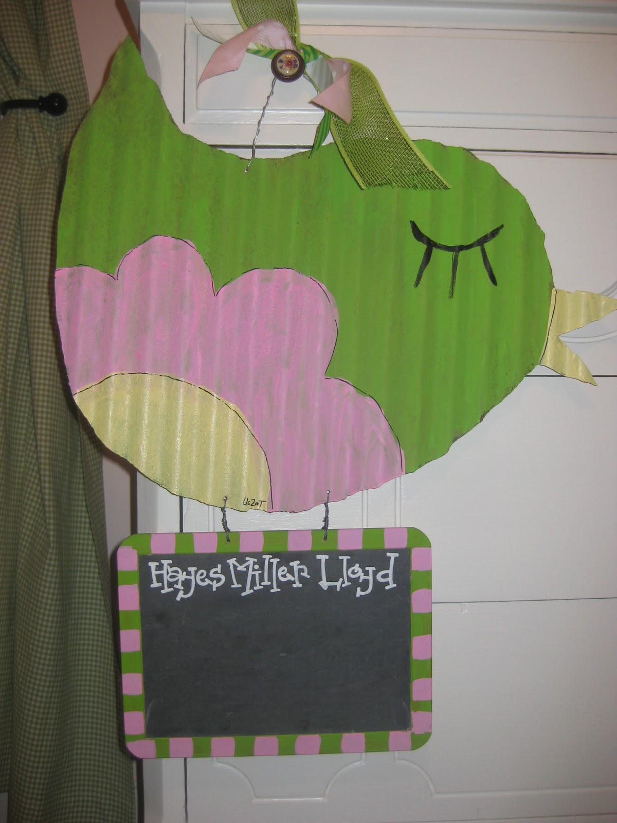 Baby boy hospital door hangers